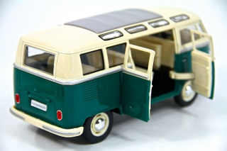 1962 VW Volkswagen Bus Diecast Model Toy Car Van 124 Green