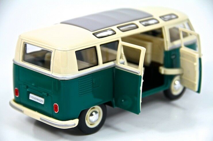 1962 VW Volkswagen Bus Diecast Model Toy Car Van 124 Green