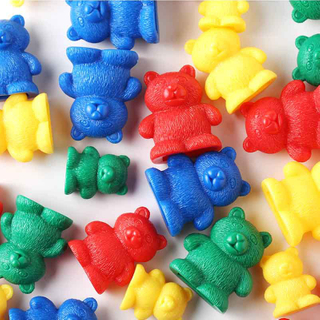 Hot Sales Toy Children Education Puzzle Toy Plastic Color Sorting Bears Toys 