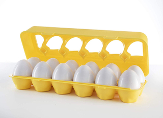 Easter Matching Eggs with Yellow Eggs Holder - STEM Toys Educational Toy for Kids