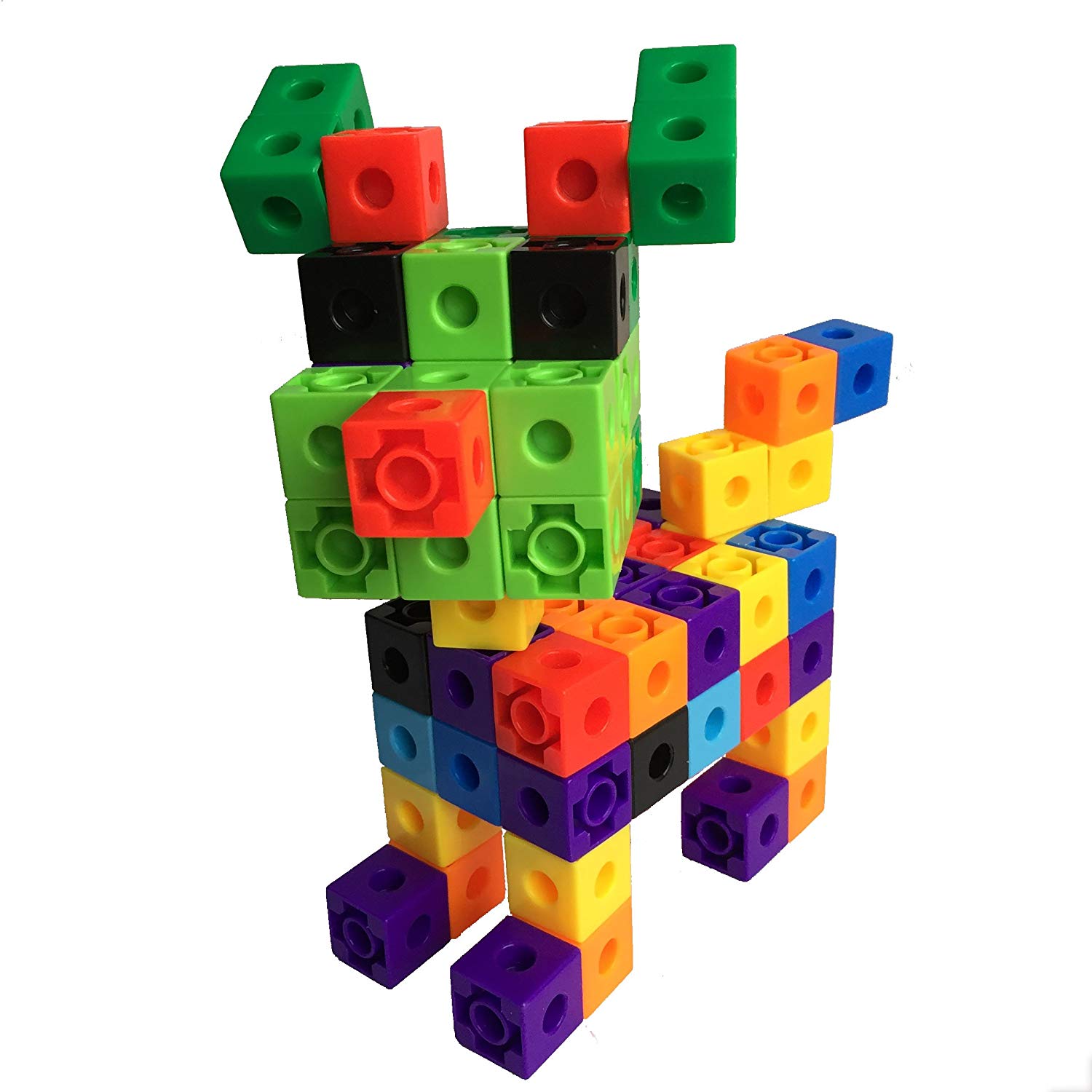 10 Color Building Blocks Puzzles Educational Learning Toys Interlocking Solid Gear Set 