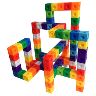 10 Color Building Blocks Puzzles Educational Learning Toys Interlocking Solid Gear Set 