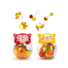 5PCS Custom Cute Small Plastic Hand Shaking Bells Baby Musical Rattle Set Toys