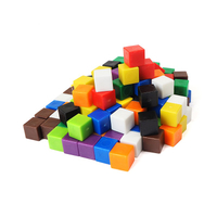 1cm Plastic Colorful Counting Cubes 