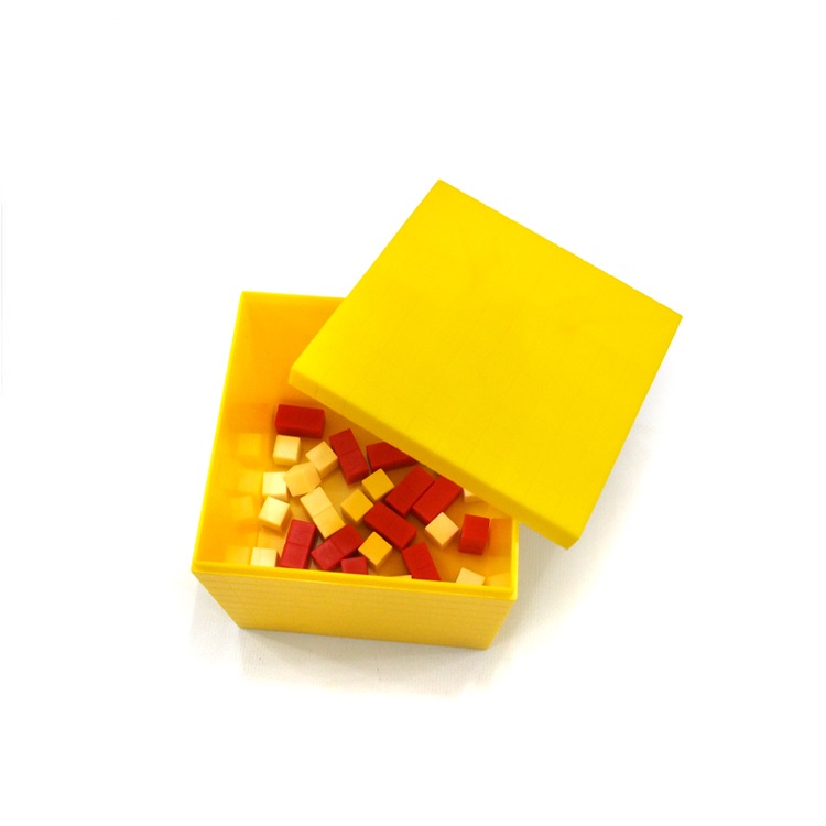 Colorful Plastic Block Math Learning Toy Opener Cubes Box 