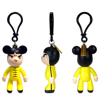 Kung Fu Chinese Super Anime Mini Action Figure PVC Plastic Keychain