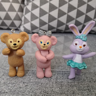 3D PVC Key Chain, PVC Key Chain, Plastic Rabbit Bear Miniature Keychain