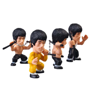 Most Popular Kungfu Star Bruce Lee Action Figure Car Table Decoration Model Miniature Anime Action Figure Collectible Gift
