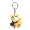OEM/ODM 3D Plastic PVC Injection Personalised Cartoon Shaped Dog Animal Action Figures Toys Keychain