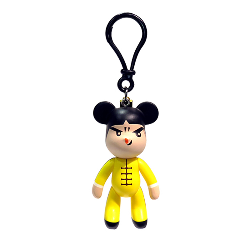 Kung Fu Chinese Super Anime Mini Action Figure PVC Plastic Keychain
