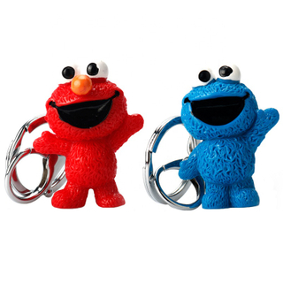 Cartoon Anime Sesame Street PVC Figure Keychain Cute Monster Toys Dolls Key Chain