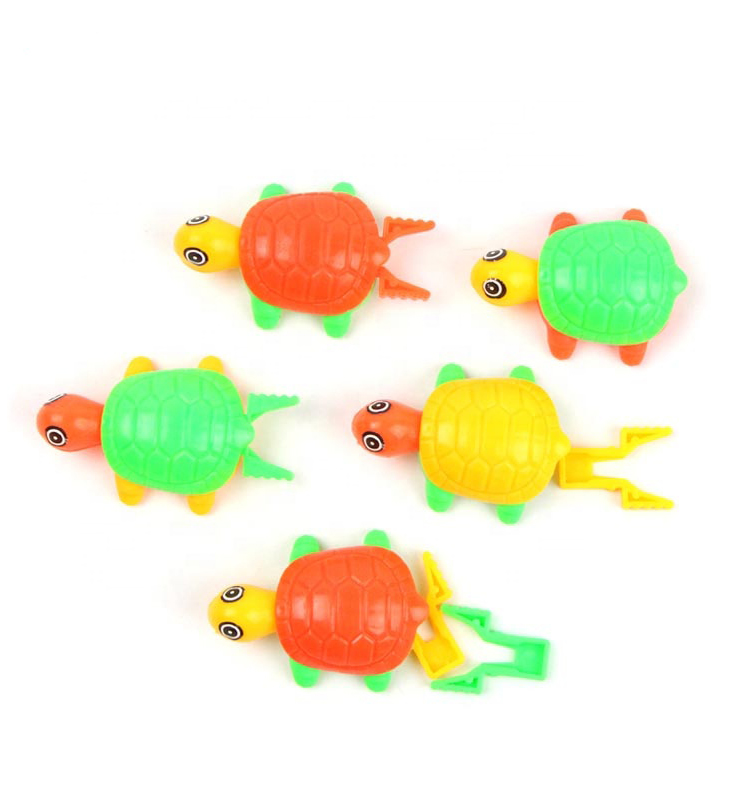 Colorful Small Cute Plastic Turtle Toy Set Mini Sea Turtle Toys for 3 ...