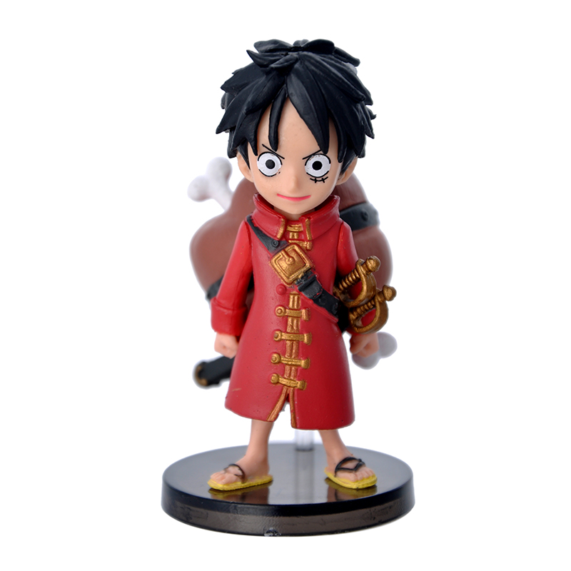 OEM/ODM 3D Japanese Classic Miniature Anime Action Figure Collectible Model Toys Dolls Action Figure One Piece Luffy for Kids