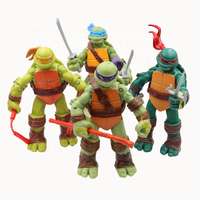 Collectible Vinyl Toy Japanese Cartoon Character Figure Ninja Turtles Anime Action Figures Plastic Material for Promotion