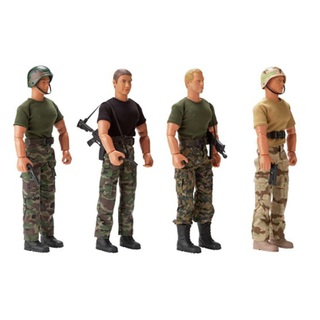 Customized Factory Made Miniature Anime Action Figure Military Toys Warriors Figure for Collection