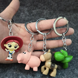 Custom Cartoon Plastic Injection PVC Pig Cartoon Keychain