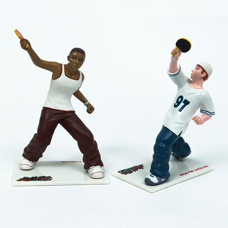Wholesale Custom Made Plastic Pingpong Boy Action Figure