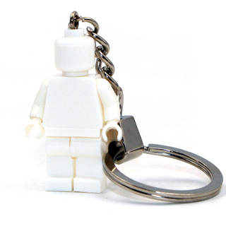 Make Your Own Design Custom Logo Blank Figure Keychain PVC Material Miniature Anime Action Figure Keychain with Block Toys for Sales