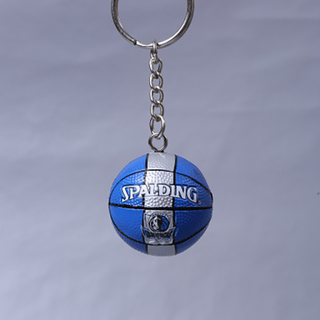 Promotional Gift OEM/ODM 3D Plastic Mini Basketball Toy Keychain for Decoration