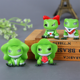 Hot Sale Plastic Cartoon Frog Action Amine Figures