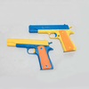 Puper Cool Customized Factory Made Plastic Gun Toys Shooting Toy Pistol with Luminous Colorful Bullets for Kids Fun