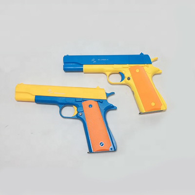 Puper Cool Customized Factory Made Plastic Gun Toys Shooting Toy Pistol with Luminous Colorful Bullets for Kids Fun