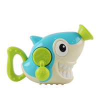 Hand Shaking Plastic Baby Water Bubble Spray Shark Bath Toy with High Qualities