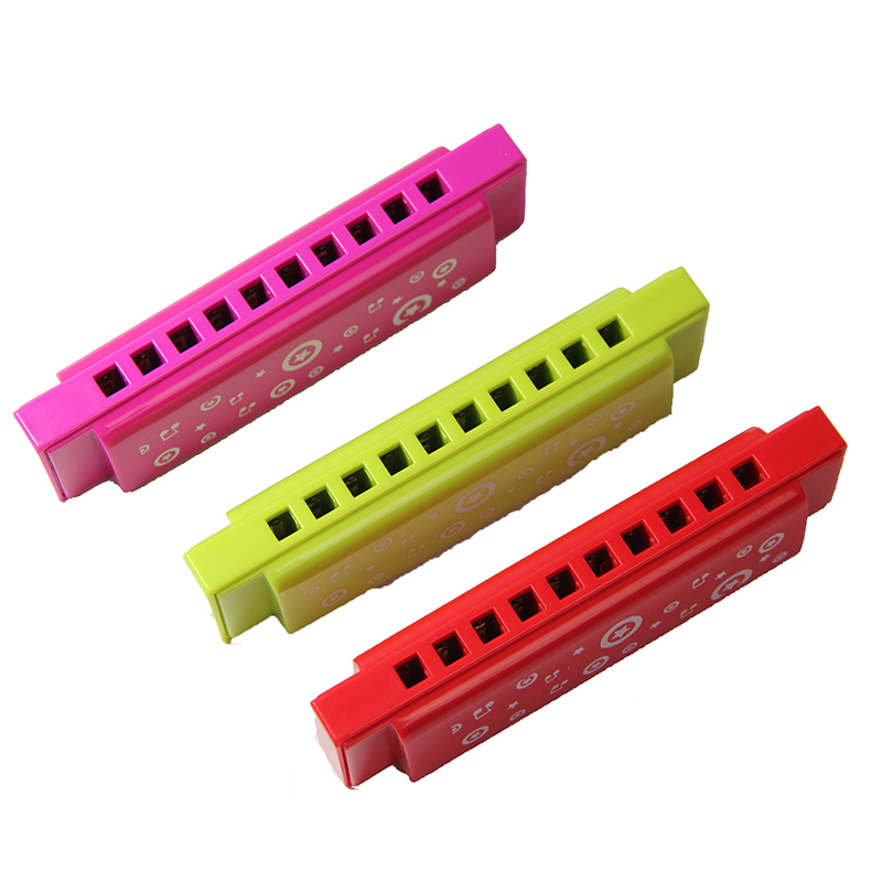 Df10A-3W 10 Hole Mini Plastic Cheap Harmonica Toy for Wholesale OEM Service