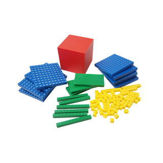 Hot Plastic Educational Base Ten Blocks Unit Bar Flat Cube Toys for Kids