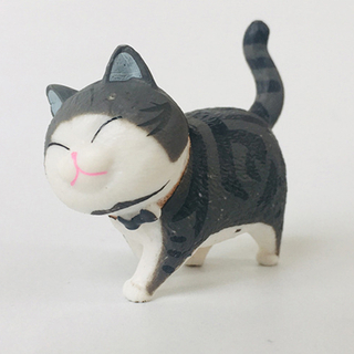 One Piece Japanese Small Cute Collectible Plastic Kawaii Cat Animals Figures Mini Anime Action Figures