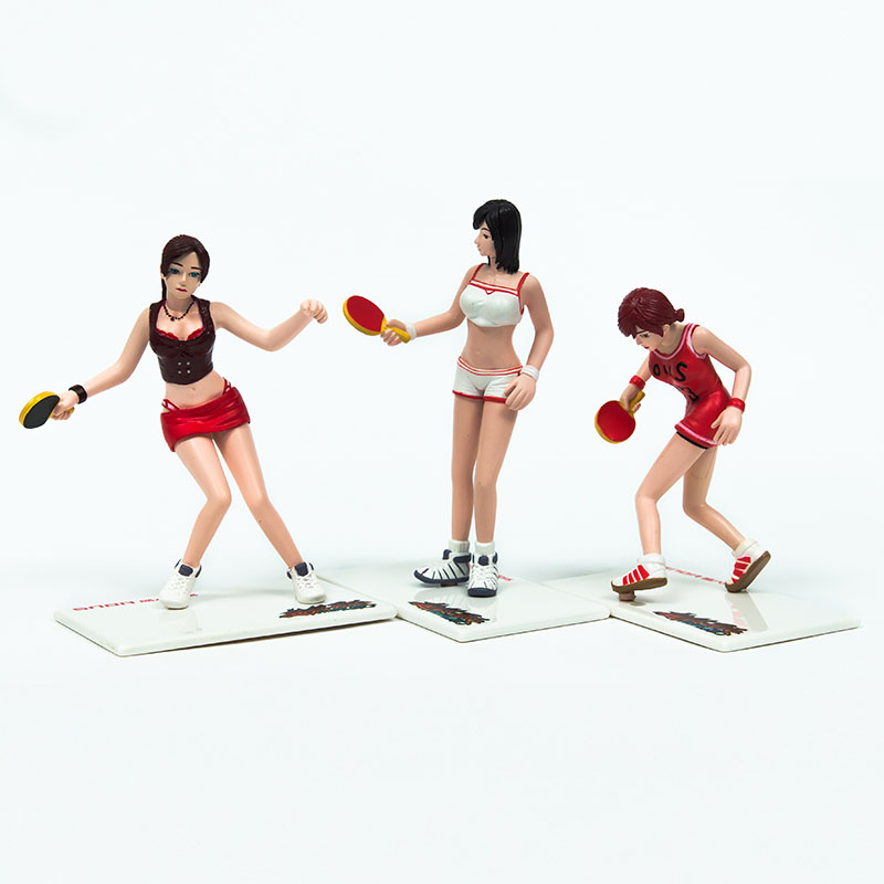 Wholesale Custom Made Plastic Pingpong Boy Action Figure