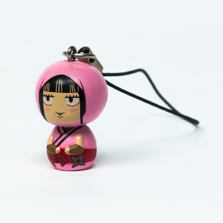 Cute Custom 3D Plastic PVC Fashion Girl Keychain for Children