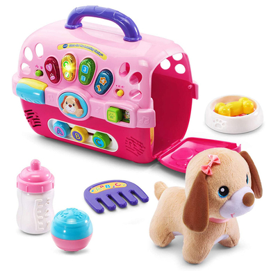 Wholesale Musical Dog Vet Play Set Plastic Pet Carrier House Kit Set Toy