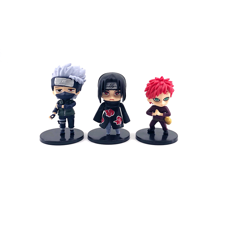 Super Cool Janpanese Style Children Figure Toy Car Table Decoration Naruto and Sasuke Action Figures Anime Figurine with High Details