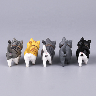 Wholesale Mini Cute PVC Plastic Animal Cats Bulk Anime Action Figure Car Table Decoration Cartoon Action Model Figure