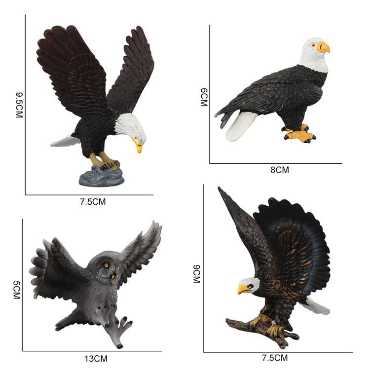 Pvc-domineering-flying-black-eagle-plastic-animal-5