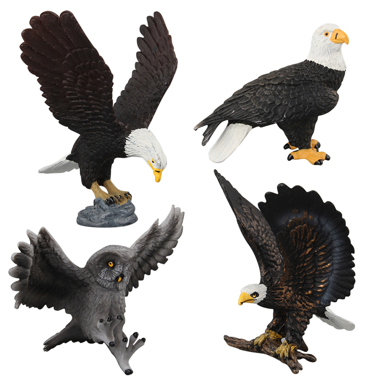 Pvc-domineering-flying-black-eagle-plastic-animal